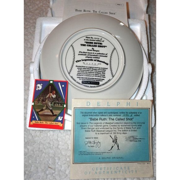 Babe Ruth Accents Vintage Babe Ruth The Called Shot From The